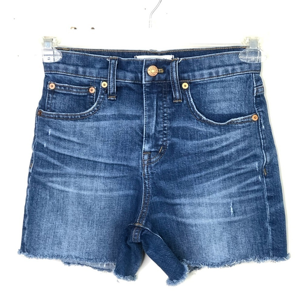 MADEWELL high-rise cut off denim shorts